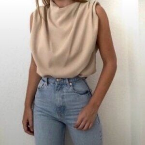 ZARA High Neck Shirt
